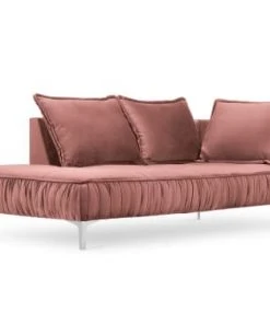 Micadoni Home Méridiennes Méridienne En Velours Rose