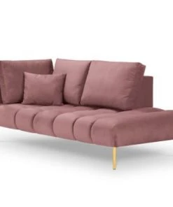 Micadoni Home Méridiennes Méridienne En Velours Rose