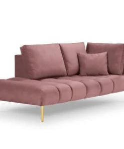 Micadoni Home Méridiennes Méridienne En Velours Rose