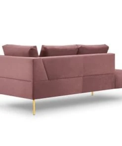 Micadoni Home Méridiennes Méridienne En Velours Rose -Magasin Méridiennes meridienne en velours rose 6