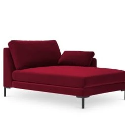 Micadoni Home Méridiennes Méridienne En Velours Vert Bouteille -Magasin Méridiennes meridienne en velours rouge 20