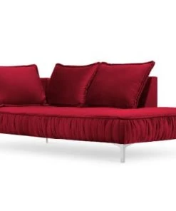 Micadoni Home Méridiennes Méridienne En Velours Rouge
