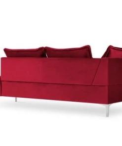 Micadoni Home Méridiennes Méridienne En Velours Rouge -Magasin Méridiennes meridienne en velours rouge 23