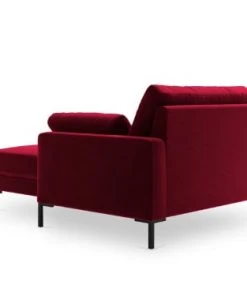 Micadoni Home Méridiennes Méridienne En Velours Rouge -Magasin Méridiennes meridienne en velours rouge 36