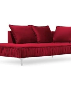 Micadoni Home Méridiennes Méridienne En Velours Rouge