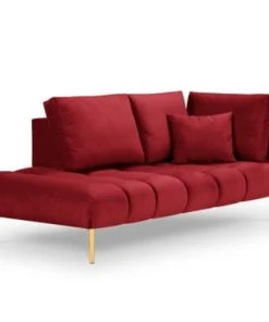 Micadoni Home Méridiennes Méridienne En Velours Rouge