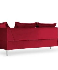 Micadoni Home Méridiennes Méridienne En Velours Rouge -Magasin Méridiennes meridienne en velours rouge 41