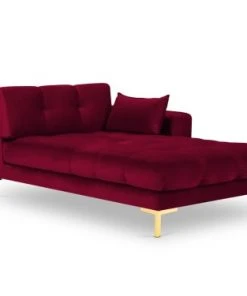 Micadoni Home Méridiennes Méridienne En Velours Rouge