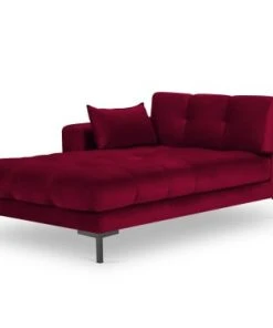Micadoni Home Méridiennes Méridienne En Velours Rouge