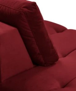 Micadoni Home Méridiennes Méridienne En Velours Rouge -Magasin Méridiennes meridienne en velours rouge 7