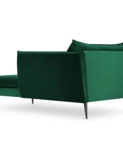 Micadoni Home Méridiennes Méridienne En Velours Vert Bouteille -Magasin Méridiennes meridienne en velours vert bouteille 36