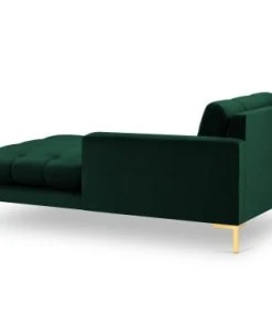 Micadoni Home Méridiennes Méridienne En Velours Vert Bouteille -Magasin Méridiennes meridienne en velours vert bouteille 42