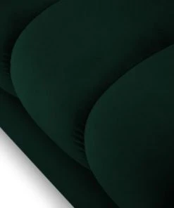 Micadoni Home Méridiennes Méridienne En Velours Vert Bouteille -Magasin Méridiennes meridienne en velours vert bouteille 43