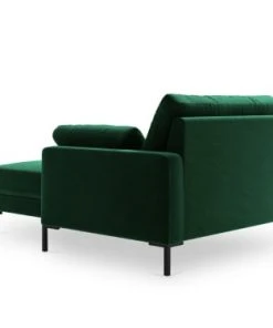 Micadoni Home Méridiennes Méridienne En Velours Vert Bouteille -Magasin Méridiennes meridienne en velours vert bouteille 47