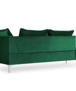 Micadoni Home Méridiennes Méridienne En Velours Vert Bouteille -Magasin Méridiennes meridienne en velours vert bouteille 52