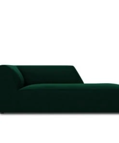 Micadoni Home Méridiennes Méridienne En Velours Vert Bouteille