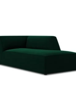 Micadoni Home Méridiennes Méridienne En Velours Vert Bouteille -Magasin Méridiennes meridienne en velours vert bouteille 61