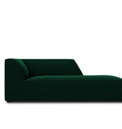 Micadoni Home Méridiennes Méridienne En Velours Vert Bouteille -Magasin Méridiennes meridienne en velours vert bouteille 63