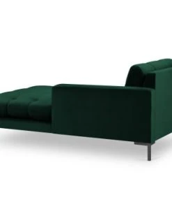 Micadoni Home Méridiennes Méridienne En Velours Vert Bouteille -Magasin Méridiennes meridienne en velours vert bouteille 74