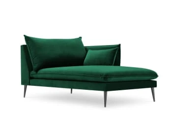 Micadoni Home Méridiennes Méridienne En Velours Bleu Roi 8 Micadoni Home Méridiennes Méridienne En Velours Bleu Roi – Image 6