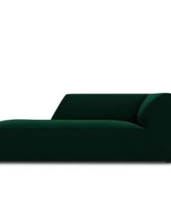 Micadoni Home Méridiennes Méridienne En Velours Vert Bouteille