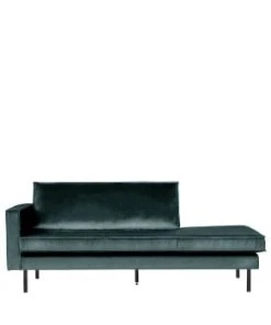 Bepurehome Méridiennes Méridienne Gauche En Velours Rouille -Magasin Méridiennes meridienne gauche en velours bleu canard 5