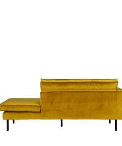 Bepurehome Méridiennes Méridienne Gauche En Velours Ocre -Magasin Méridiennes meridienne gauche en velours ocre 4