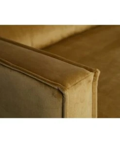 Bepurehome Méridiennes Méridienne Gauche En Velours Ocre -Magasin Méridiennes meridienne gauche en velours ocre 5