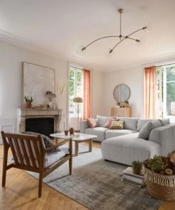 Maisons Du Monde Méridiennes Méridienne Gauche Pour Canapé Modulable En Textile Recyclé Gris Clair Chiné -Magasin Méridiennes meridienne gauche pour canape modulable en textile recycle gris clair chine 1000 15 14 221865 5