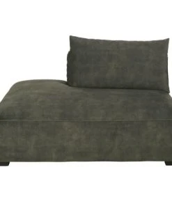 Maisons Du Monde Méridiennes Méridienne Gauche Pour Canapé Modulable En Velours Marbré Vert