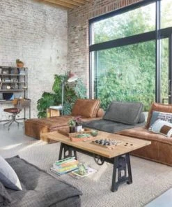 Maisons Du Monde Méridiennes Méridienne Pour Canapé Modulable En Textile Enduit Caramel -Magasin Méridiennes meridienne pour canape modulable en textile enduit caramel 1000 11 17 217645 5