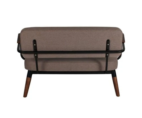 Meubles & Design Canapés Petits Prix Petit Canapé Scandinave 2 Places Tissu Accoudoirs Bois Beige 6 Meubles & Design Canapés Petits Prix Petit Canapé Scandinave 2 Places Tissu Accoudoirs Bois Beige – Image 4