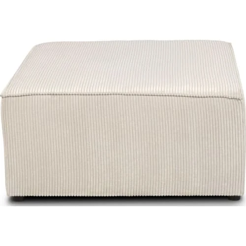 Homifab Canapés Petits Prix Pouf Modulable En Velours Côtelé Beige, MADE IN FRANCE 3 Homifab Canapés Petits Prix Pouf Modulable En Velours Côtelé Beige, MADE IN FRANCE